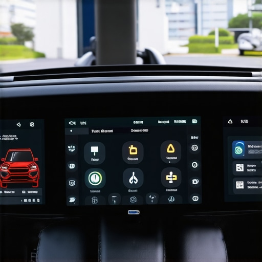 Dashboard showing real-time vehicle diagnostics and predictive alerts