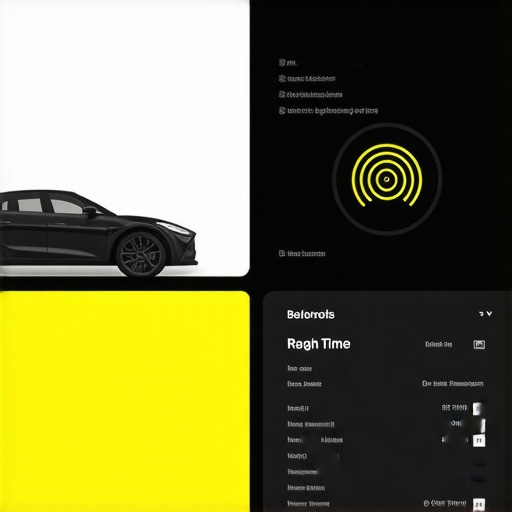 Future of Vehicle Diagnostics 2025 High-tech vehicle diagnostic system displaying real-time data