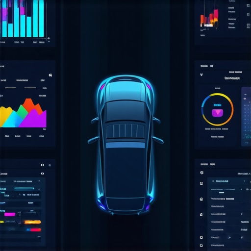 High-tech diagnostic system interface with AI and data analytics