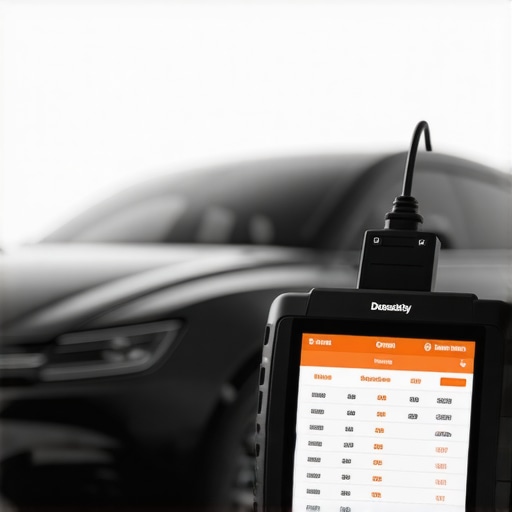 Diagnostic scan tool connected to hybrid vehicle showing data