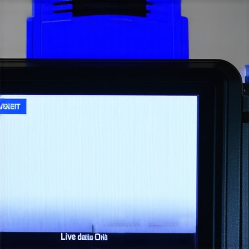 A person using a professional OBD-II scanner to diagnose a vehicle's systems, highlighting modern diagnostic technology.