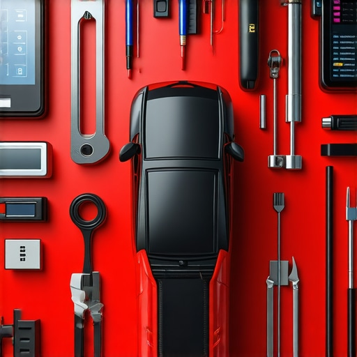 Technician performing advanced diagnostics on a modern vehicle's engine