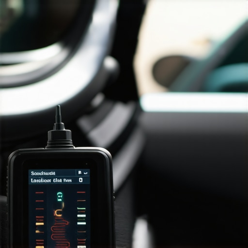 Technician connecting an automotive diagnostic scanner to a vehicle's OBD port for real-time diagnostics.