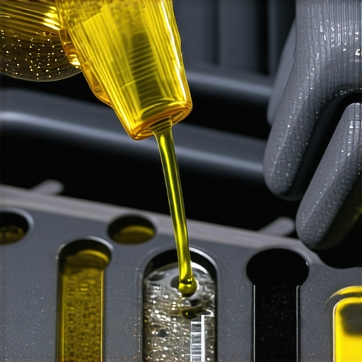 Mechanic checking engine oil dipstick for signs of coolant or fuel contamination