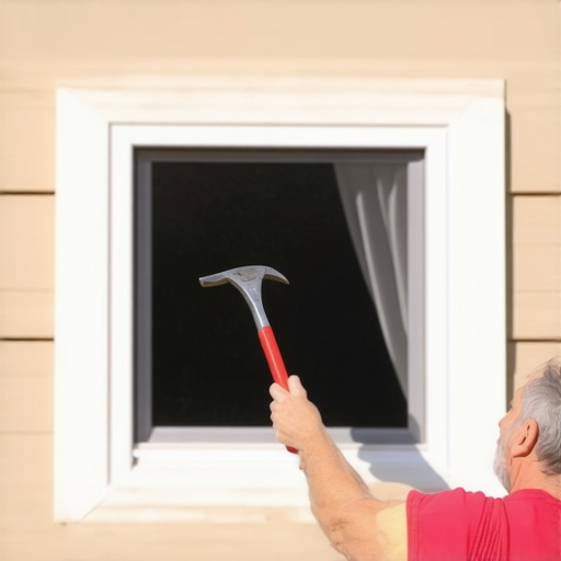 How to free a stuck window without taking the door apart