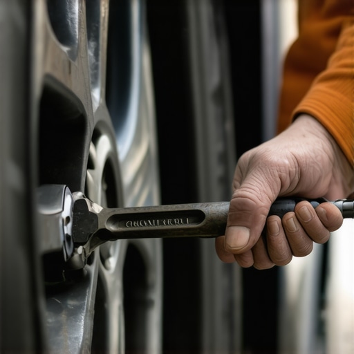 The trick to getting a stuck lug nut off without an impact wrench