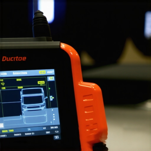 Using Advanced Diagnostic Tools for Car Maintenance A mechanic monitoring vehicle diagnostics on a professional scanner with detailed data display.