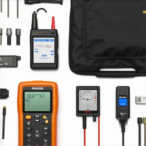 Essential Auto Maintenance Tools for DIY Mechanics Tools for auto diagnostics and repair laid out on a workbench, including a scan tool, fuel pressure gauge, and data logger.