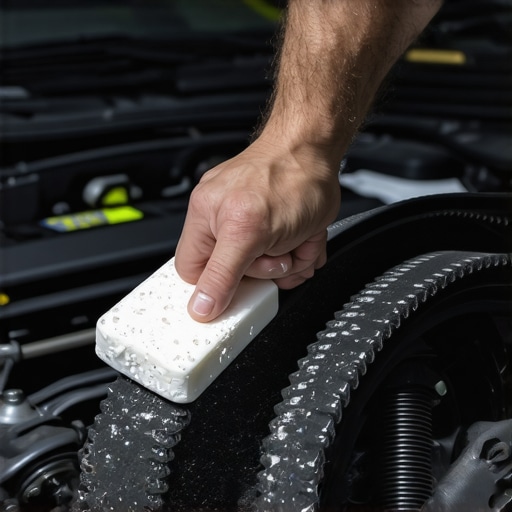How to silence a squeaky belt with a bar of soap