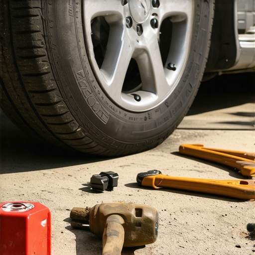 The Trick to Removing a Stripped Lug Nut Without a Shop