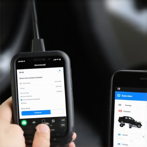 Using a Bluetooth Diagnostic Scanner for Easy Car Health Checks Person connecting a Bluetooth OBD-II scanner to a car's port and viewing diagnostics on a smartphone.