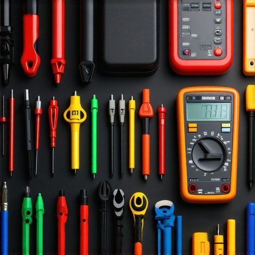 Automotive Tools for Effective Maintenance An array of professional auto repair tools and diagnostic devices on a workbench.