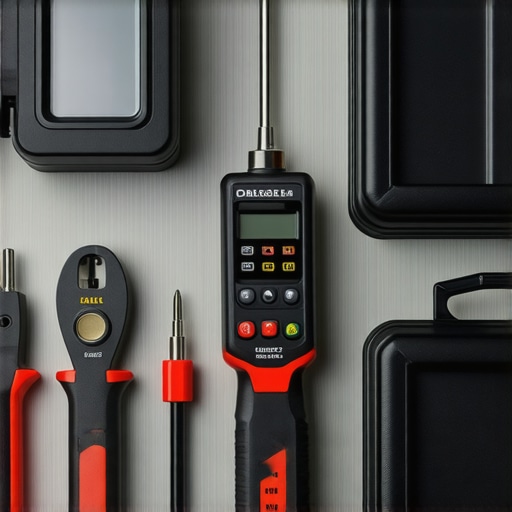 Essential Auto Repair Tools A selection of diagnostic and maintenance tools for automotive repair.