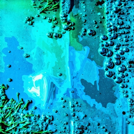 The specific fluid that’s leaking if the puddle is blue or green