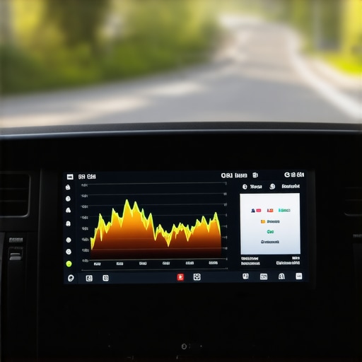 Advanced Bi-Directional Diagnostic Scan Tool A technician using a bi-directional scanner to view live engine data graphs for vehicle diagnostics.