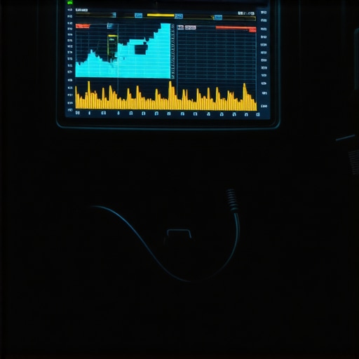 Advanced Bidirectional Scan Tool Displaying Live Engine Data Close-up of a professional vehicle diagnostic tablet showing real-time sensor graphs inside a car.