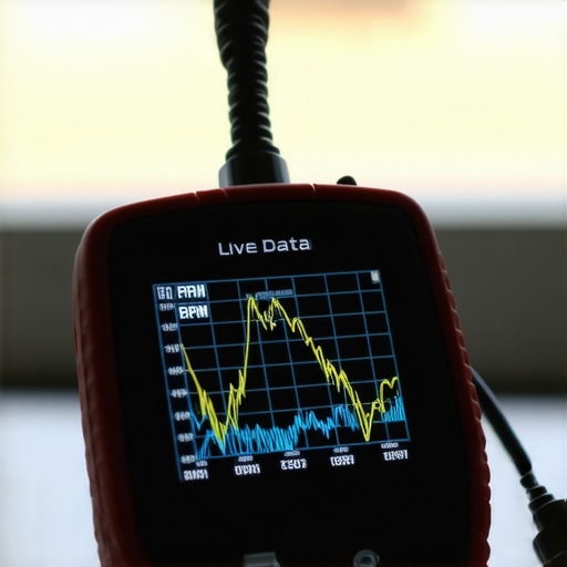 Bidirectional scan tool displaying live engine data