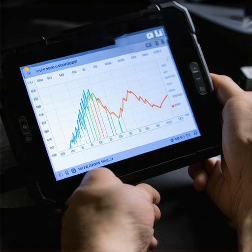 Advanced Vehicle Diagnostic Data Close-up of an automotive diagnostic tool showing complex engine data streams to identify the root cause of a car problem.