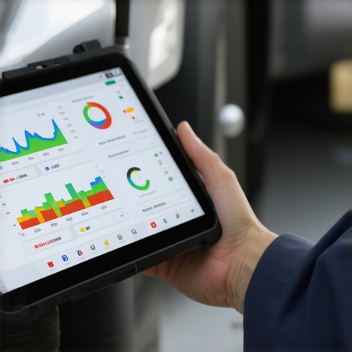 Advanced Vehicle Diagnostic Scanner in Action A professional grade OBD-II scanner displaying real-time engine data to prevent mechanical failure.