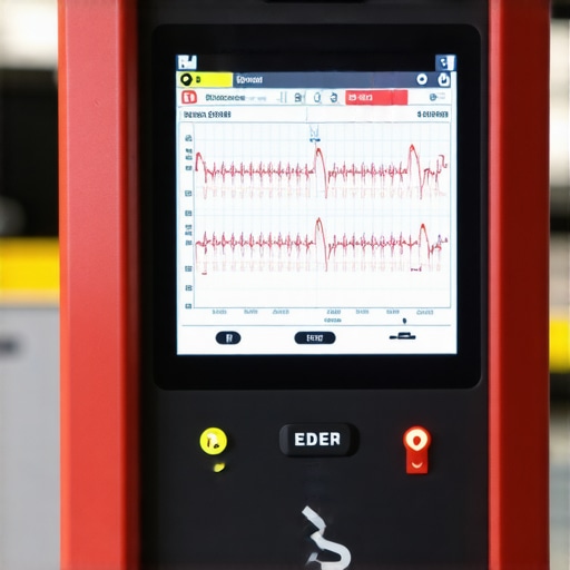 Advanced Vehicle Diagnostics Data Professional diagnostic scanner showing engine data graphs