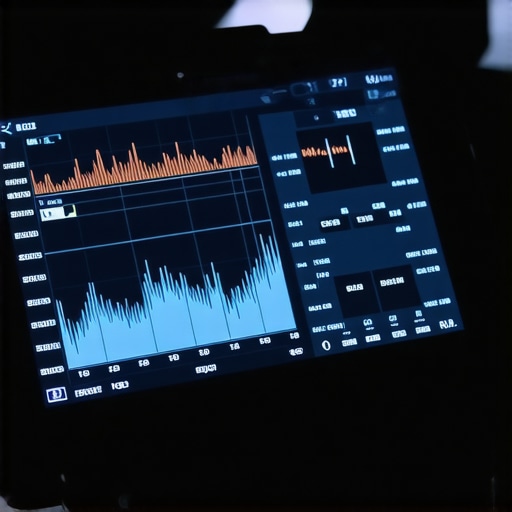 A technician using a digital scanner to monitor engine oil pressure and RPM data.
