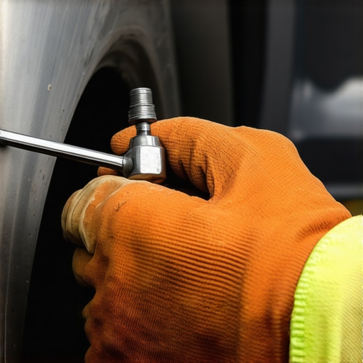 Checking suspension ball joints with a pry bar A mechanic testing a car's lower ball joint for play using a metal pry bar for vehicle stability diagnostics.