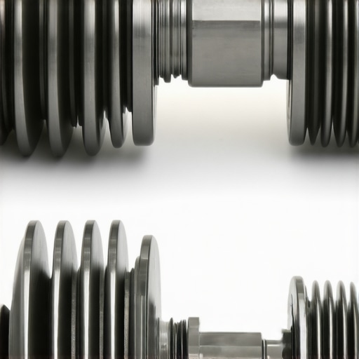 Comparing OEM vs Aftermarket CV Axles A comparison showing a heavy-duty CV axle versus a lower quality aftermarket part on a repair shop table.