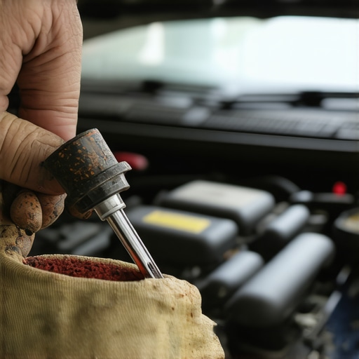 A comparison of engine oil on a dipstick showing signs of contamination and fuel dilution.