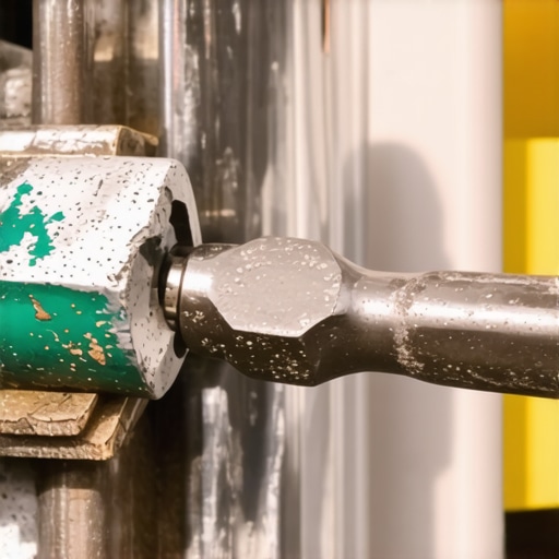 Close-up of green corrosion on a vehicle ground wire terminal and engine block