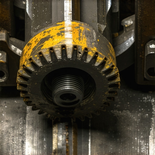 A close-up view of an automotive water pump showing internal damage and pitting caused by electrolysis.