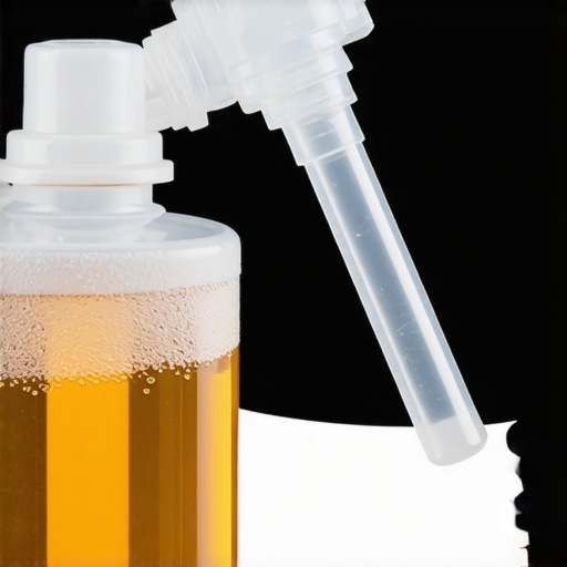 Clear tube connected to a brake bleeder valve and submerged in fluid for a one-way seal.