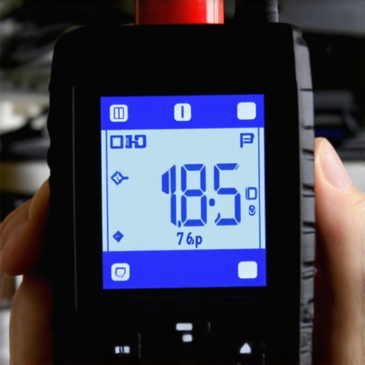 OBD-II scanner displaying low engine temperature indicative of a stuck open thermostat.