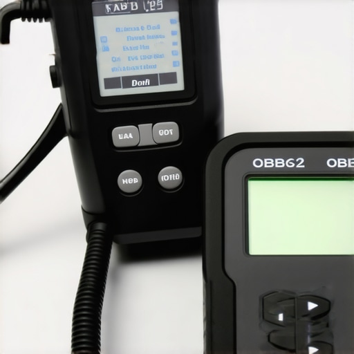 Essential Brake Service and Diagnostic Tools A pressure brake bleeder and digital OBD2 scanner used for advanced vehicle maintenance.