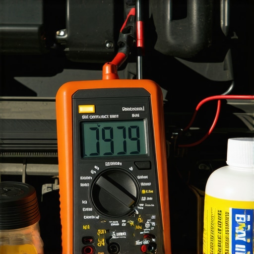 Essential Electrical Repair Tools for DIY Car Maintenance Professional multimeter and contact cleaner used for car horn and electrical diagnostics.