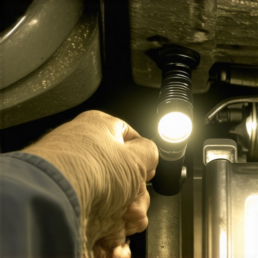 A mechanic checking a dirty throttle body valve for carbon buildup to fix car jerking.