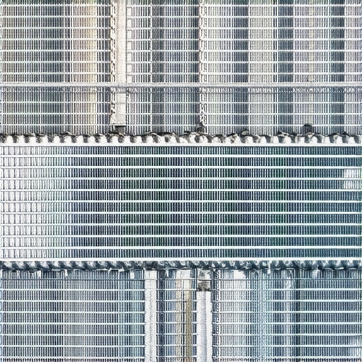 Internal Radiator Corrosion and Clogging View of clogged radiator tubes showing sediment buildup