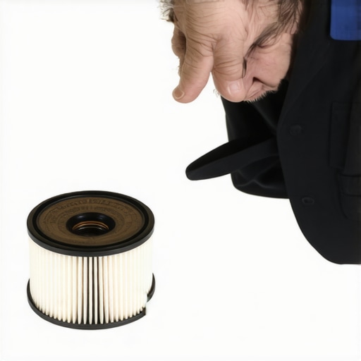 A comparison between a dirty, clogged transmission filter and a clean new one to show the impact on fluid flow.