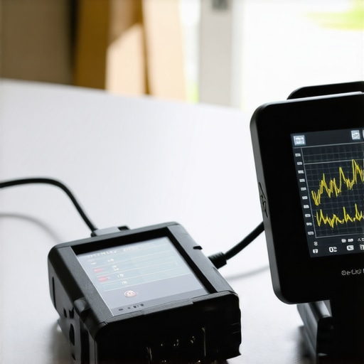 Professional Bi-directional Diagnostic Scanner Mechanic using a diagnostic scanner to check engine health