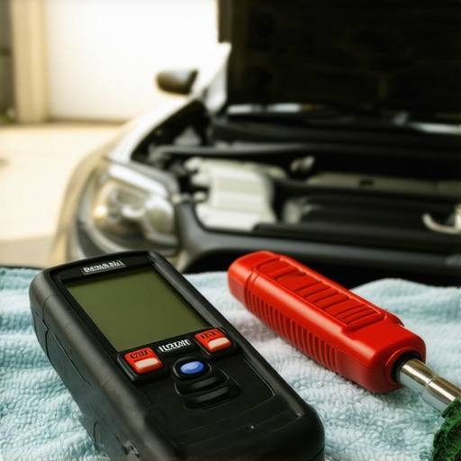 High-quality digital torque wrench and OBD-II scanner for vehicle maintenance
