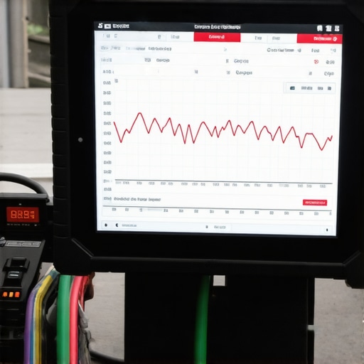 Professional Diagnostic Scan Tool in Action A technician using a bi-directional scan tool to monitor live vehicle data.