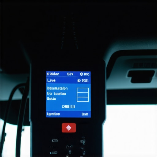 An advanced OBD-II scanner displaying live ignition and engine data for troubleshooting a car that won't start.