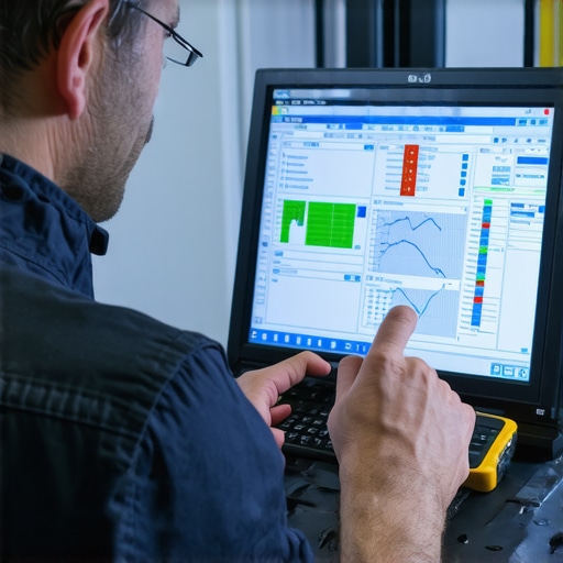 Professional Vehicle Diagnostic Scan Tool A digital scan tool showing real-time engine data during a vehicle diagnostic session.