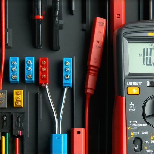 Professional Voltage Drop Testing Technician using a multimeter to check for parasitic battery drain in a fuse box without pulling fuses.