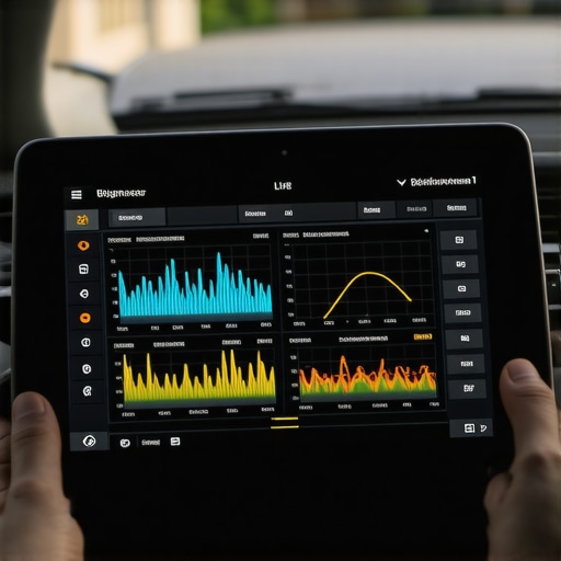 A mechanic analyzing live engine data on a professional scan tool to prevent breakdowns.