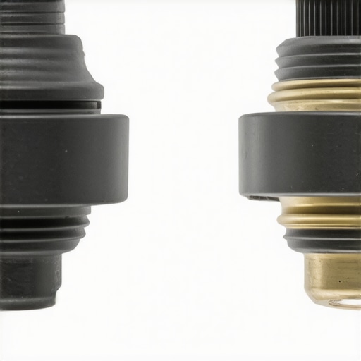 Sealed vs Greasable Ball Joint Comparison Comparison of two types of suspension ball joints showing the maintenance features.