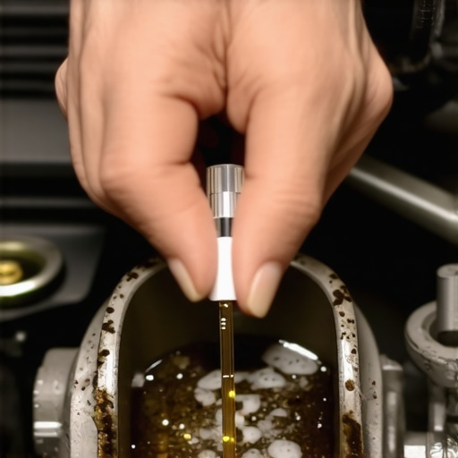 Testing Brake Fluid for Moisture Contamination A mechanic checking brake fluid quality with a diagnostic test strip to prevent brake fade.