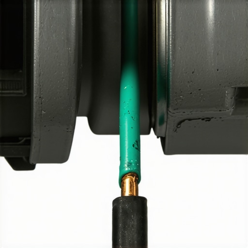 Testing car electrical ground for high beam failure Multimeter testing a corroded ground wire on a car chassis