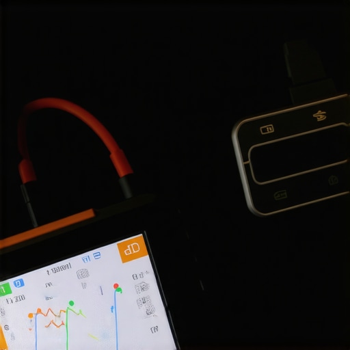A mechanic using a high-end scan tool to test transmission solenoid engagement.