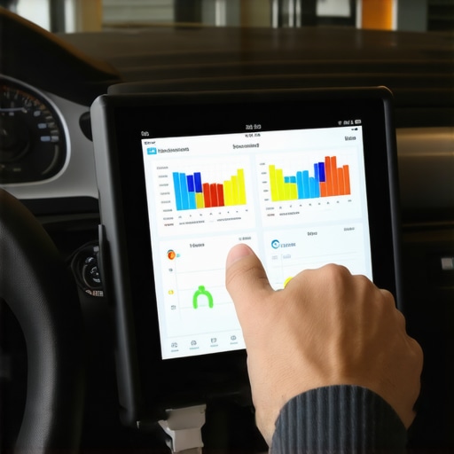 Using a Bidirectional Scan Tool for Advanced Car Diagnostics A mechanic using a tablet-based bidirectional scan tool to diagnose vehicle issues via the OBDII port.