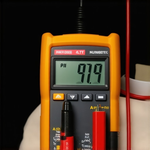 Using a Multimeter for Vehicle Diagnostics Hands using a digital multimeter to test a car battery for parasitic drain